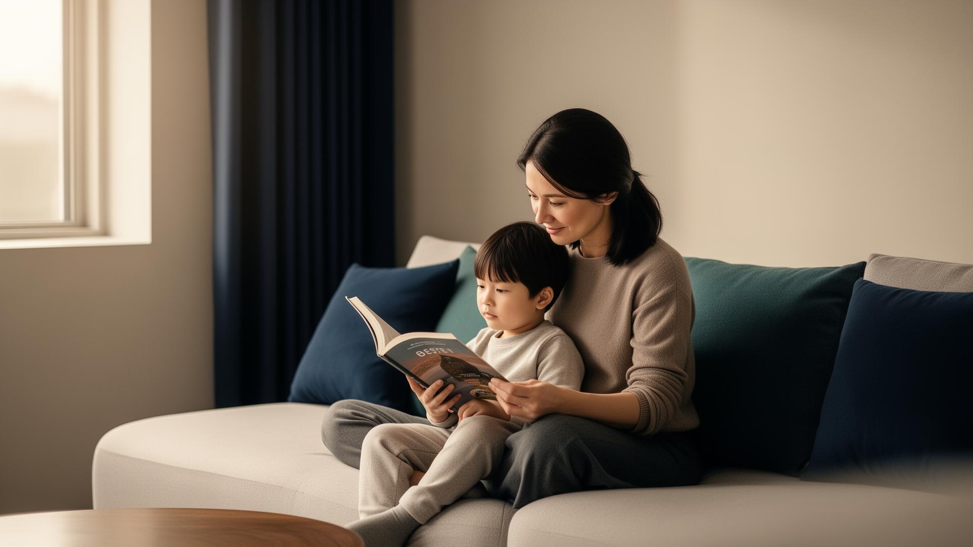 A parent listening quietly as a child speaks — an ordinary moment of learning